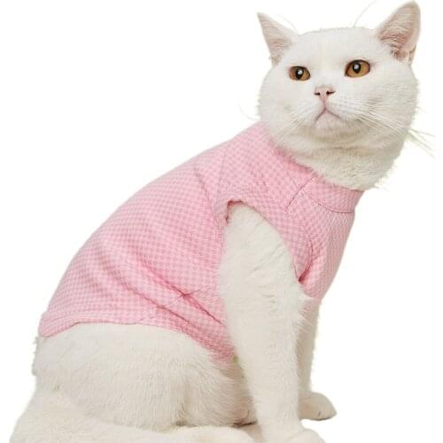 Dog T-Shirt Polyester Nylon Material Plaid Colour Casual Style High-Quality Comfortable Health Safety Fabrics Fine Workmanship