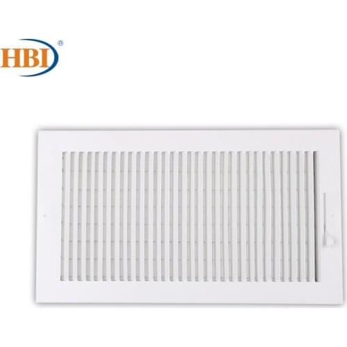 HBI 1-Way W16"*H8" Straight-Blade Ventilation Grille Air Outlet Valve Air Supply Register Air Vent Cover Steel Ceiling/Sidewall