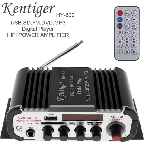 HY-600 2Channel HI-FI Car Audio Power Amplifier FM Radio USB MP3 Stereo Digital Player U disk SD MMC card FM Radio Receiver
