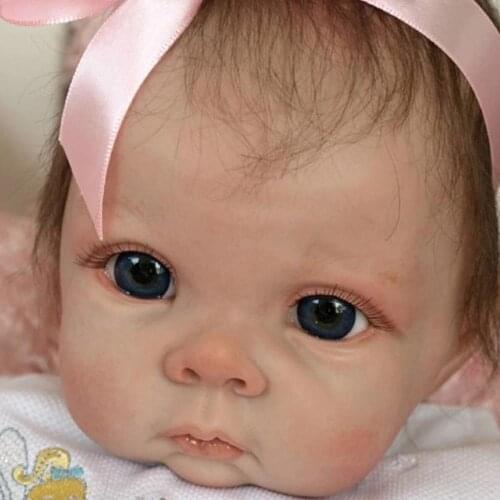 22inch reborn supply doll kit Poluplar bebe reborn kits vinyl silicone doll mold unfinished DIY toys