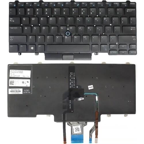 New laptop keyboard For DELL Latitude E5450 E5470 E7450 E7470 US layout with backlit keyboard