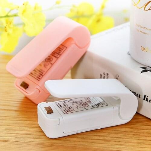 Portable Heat Sealer Household Mini Sealing Machine Package Storage Bag Travel Hand Pressure Handy Seals for Food Snack Kitchen