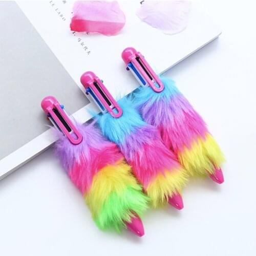 3Pcs/lot Creative 6 Colors Ballpoint Pen for Girl Gift Kawaii Accessories Pen for Writing Nice Office Stationery School Supplies