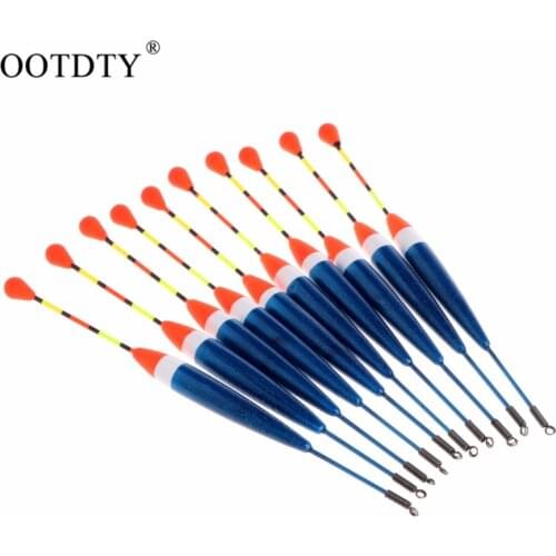 FISH OOTDTY Brand 10pcs/Lot 0.613.5cm Fishing Float Bobber Floats Buoys Peche For Carp Fishing Tackle Pesca Acesorios