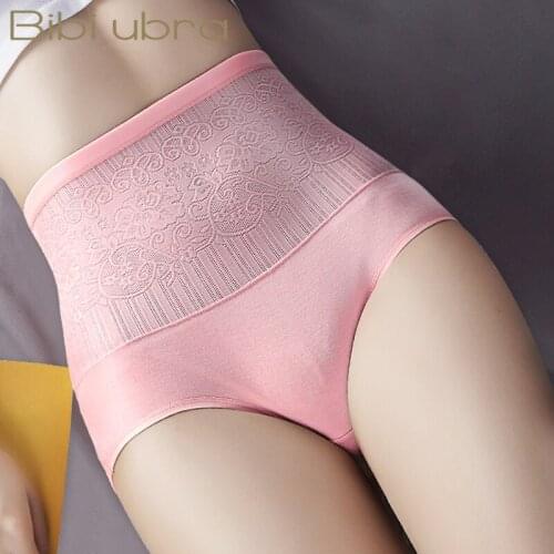 Sexy Lace Female Panties Shapewear Women Cotton High Waist Underwear Abdomen Hips Slimming Calcinha Lingerie Briefs Seamless