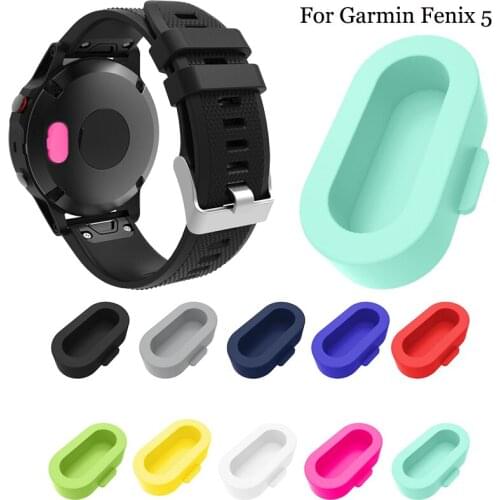 1/5/10pcs Silicone Dust Plug for Garmin Fenix 5S/5/5X/Vivoactive 3/Forerunner 935 Smart watch Anti-dust Plugs For Fenix 5