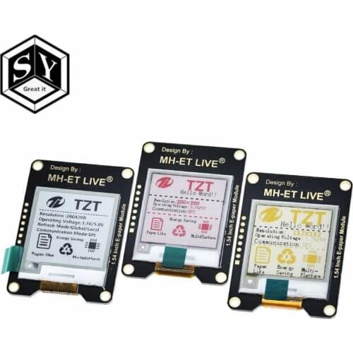 MH-ET LIVE 1.54 Inch Epaper Module E-paper E-Ink EInk Display Screen SPI Support Global/Part For Arduino STM raspberry pi ESP32