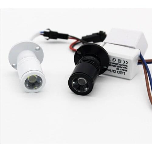 LED Spotlights Mini led ceiling Down lights 1W 3W AC85-265v 12V Surface Mounted Light bulbs for cabinet counter showcase