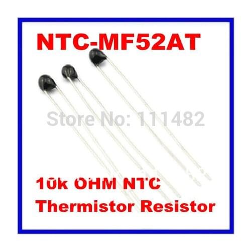 50pcs 10k OHM NTC Thermistor Resistor NTC-MF52AT 10K +/-1% 3950