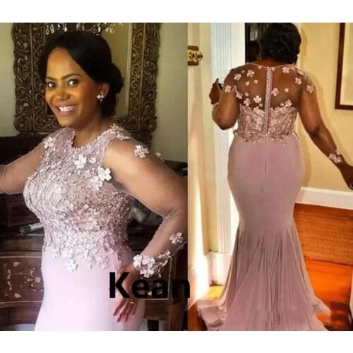 Vintage Evening Dress Pink Mother of Bride Dress Illusion Special Occasion Islamic Dubai Kaftan Saudi Arabic Evening Prom Dress