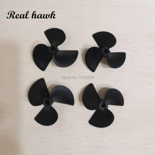 10pcs Rc Boat Propeller 3-Blade Boat Nylon Positive or Reverse Propellers For 4.8mm Shaft Rc Boat 3 Blade Plastic Paddles