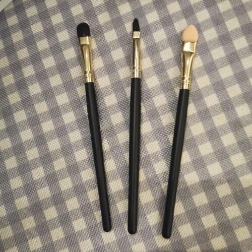 3pcs Mini Travel Eye Makeup Brushes Set Professional Eyeshadow Eyeliner Eyebrow Cosmetic Brush Lip Makeup Brush Kit