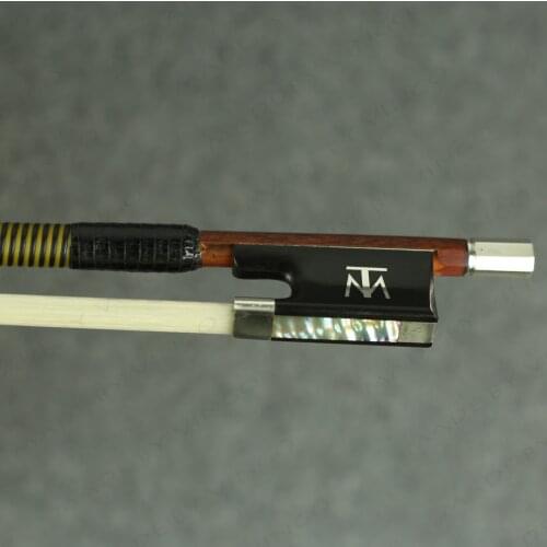 4/4 MASTER Pernambuco Violin Bow Octagonal Stick D.Peccatte Copy Silver mounted