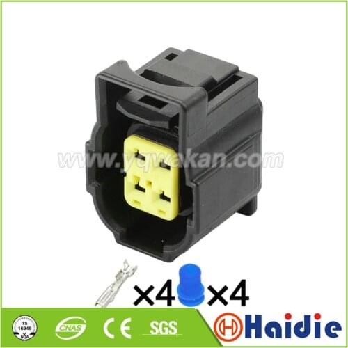 Free shipping 2sets 4pin auto wire waterproof plug connector cable harness sealed connector