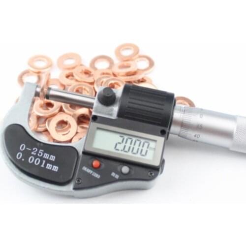 Free shipping common rail Injector Nozzle Copper Pad ,FOR Bossch 120 Injector Nozzle, Seal Copper Pad