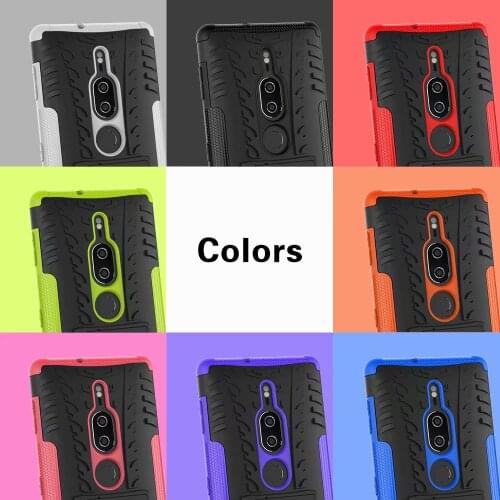 100pcs/lot Hybrid Kickstand Rugged Rubber Hard PC+TPU Armor Back Phone Case For Sony Xperia L4 10 1 II 5 8 XZ4 Mini Compact