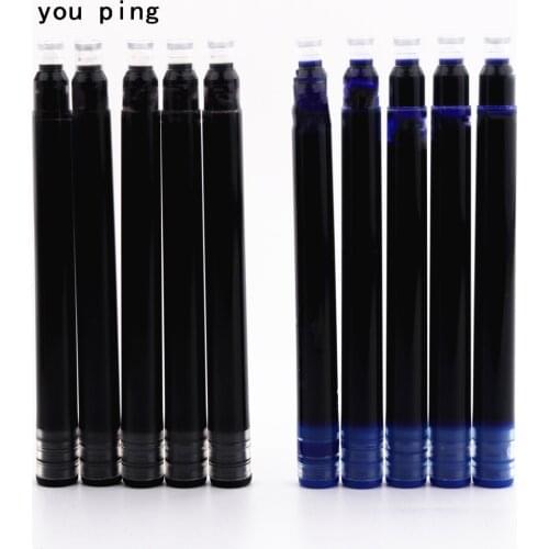 5pcs ink supplies fountain Pen portable pen ink quality is not hurt pen Ink refill cartridge school office