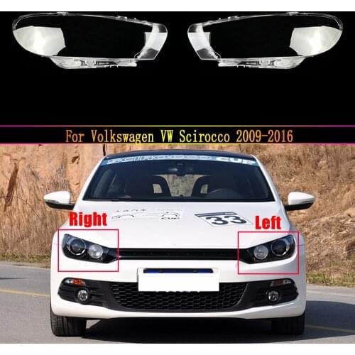 For Volkswagen VW Scirocco 2009~2016 Headlamp Lens Car Replacement Clear Auto Shell Car Headlight Covers