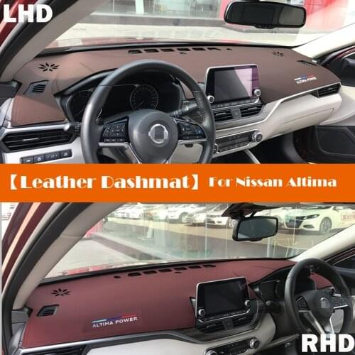 Leather Dashmat Accessories Car-Styling Dashboard Covers Pad Dash Mat Sunshade Carpet For Nissan Altima L34 2019 2020 2021