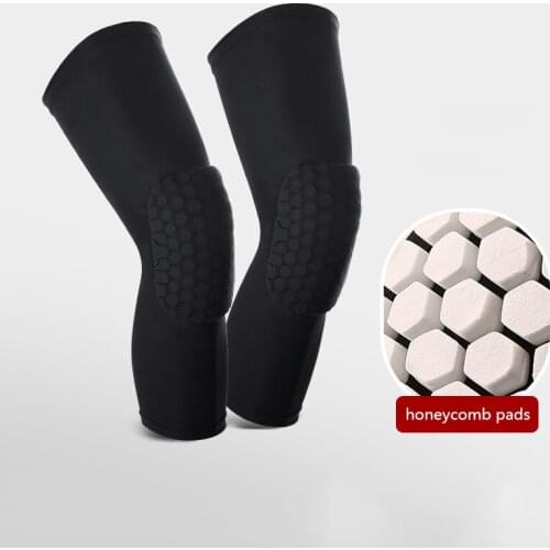 Honeycomb Knee Pads Sleeve Basketball Brace Elastic Kneepad Protective Gear Patella Foam Support Volleyball Support