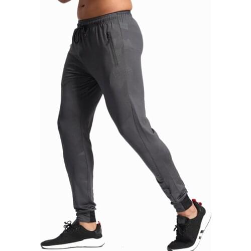 Summer Running Pants Men Fitness Sports Gym Elastic spandex Quick dry Sweatpants Training Jogging Exercise Slim Trousers