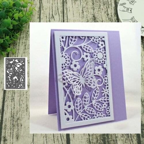 Metal Cutting Dies Butterfly frame background Stencils Scrapbooking Album Paper Decorative Craft Embossing New 2019