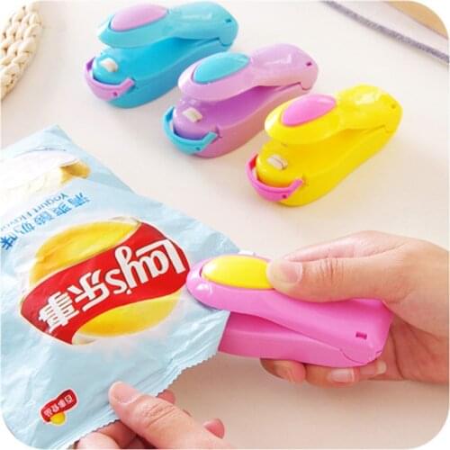 Mini Portable Food Clip Heat Sealing Machine Snack Bag Sealer Home Kitchen Accessories Gadget Household Travel Tools