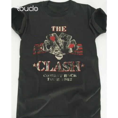 The Clash Combat Rock Tour 82 Short Sleeve Black Men T-Shirt