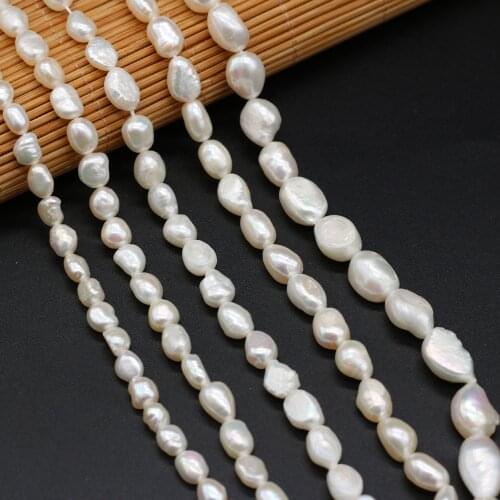 Wholesale AA Natural Freshwater Pearl Beads Big Pearl Bead Vertical Hole Loose Beadfor Jewelry Necklace Accessories Making