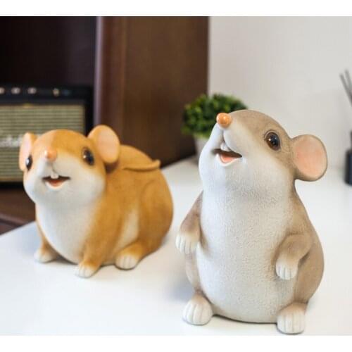 Original Pet Piggy Bank Animal Shape Home Storage Living Room Study Room Furnishings Holiday Gifts Childrens Toys Resin Crafts