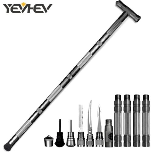 Garden Tool Car Stick Crowbars Detachable Army Outdoor climbing Hunting Fishing Camping Survival Machete Multifunctional Tools