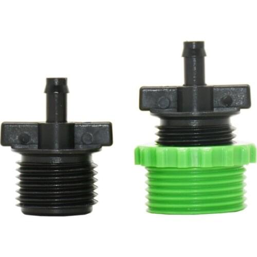 Male 1/2" 3/4" to 1/4 Garden hose barb connector 1/2 threaded to 4/7 water pipe joint connector 8 pc