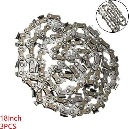 Replacement 18 Inch/45cm Metal Saw Chain Blade 3/8" LP 0.050 Gauge 62DL Driver Link Universal For Poulan/ most chainsaw Repair