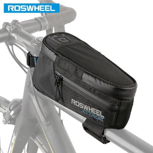 ROSWHEEL Bicycle Top Frame Bag Tube Pouch Pannier Cycling Carryings Pocket MTB Road Bike Cycle Parts Basket 121370