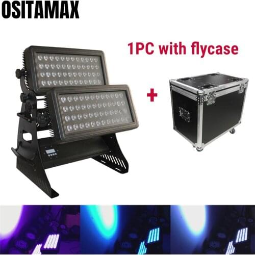 LED Wash Wall Washer Stage City Color Light flycase RGBW 96x10w IP65 Outdoor LED Light Building Decor Washer Equipment Lighting