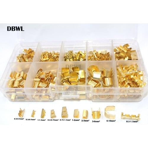 445pc DJ454 DJ452 453 Car and Motorcycle Maintenance U -Line Deduction Copper Wire Nose Line Terminal 454TABCD