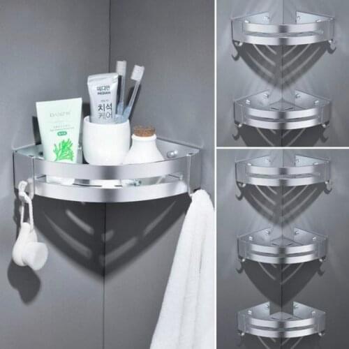 Corner Shelf Bathroom Shelves Wall Mounted Bathroom Soap Dish Bath Shower Shampoo Holder Wall Mounted Type Stainless Steel
