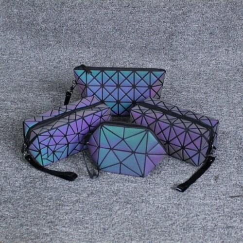 Capacity Geometry Makeup Bags Portable Small For Traveling Storage Bags Mini Pencil Cases Simplicity Zip Lock Bags Bag For Phone