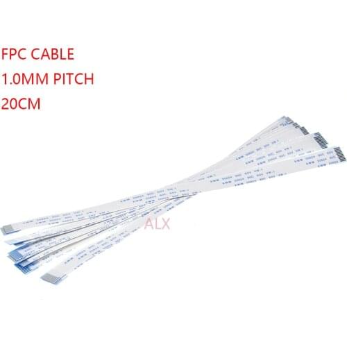 10PCS FPC Ribbon Flexible Flat CABLE PITCH 1.0MM 200MM A-Type 4P 6P 8P 10P 12P 16P 20P 30P 40P FFC WIRE 6/10/12/16/20/30/40 pin