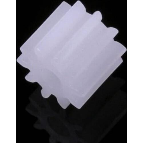 10pcs Spindle Gear Toy Gears Plastic 2mm 10tooth 0.5 Modulus for Motor Drive Shaft