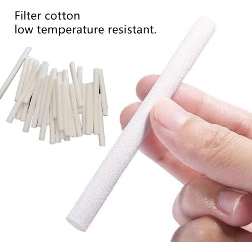 10Pcs 7mmx115mm Humidifiers Filters Cotton Swab for Humidifier Aroma Diffuser