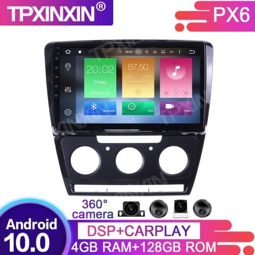 128G Android 10 For Skoda Octavia 2008-2013 Car Multimedia Player GPS Navigation Headunit Auto Radio Audio Stereo Tape Recorder