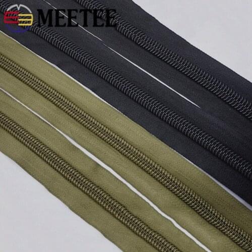 3M 10# Nylon Code Zipper 3pcs/3pair 10# Zipper Silder Self-cut Nylon Coil Zip Lock Hole Silder Head DIY Luggage Repair Accessory