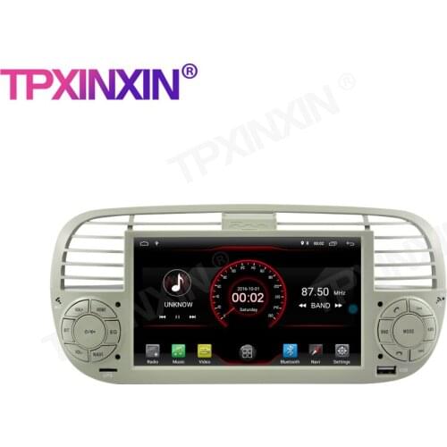 Android10.0 For FIAT 500 2007-2014 Car Multimedia Player GPS Navi Audio Stereo Screen DVD Head Unit Tape Recorder