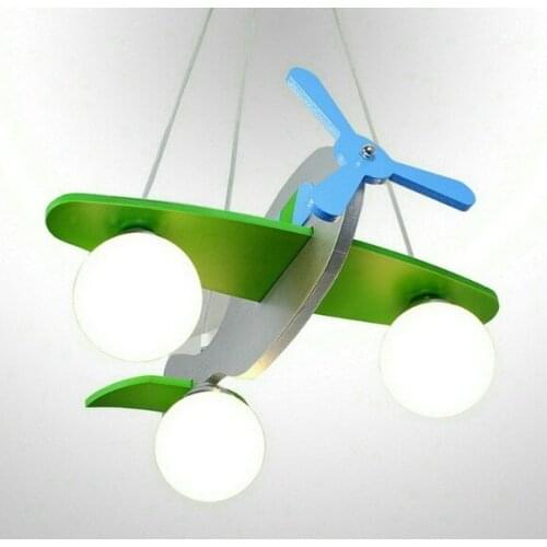 Childrens light model plane glass lovely lamps for children rooms Child ceiling light decoration lighting for kid room