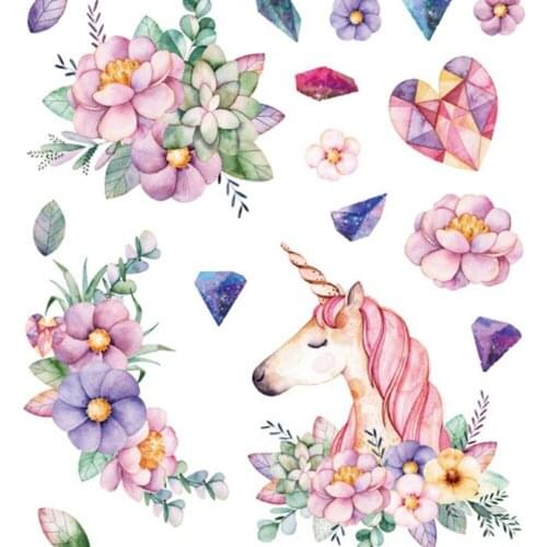Dreamy Horse Waterproof Temporary Tattoo Stickers Portable Body Art Universal Beauty Decal Disposable Fake Tattoos