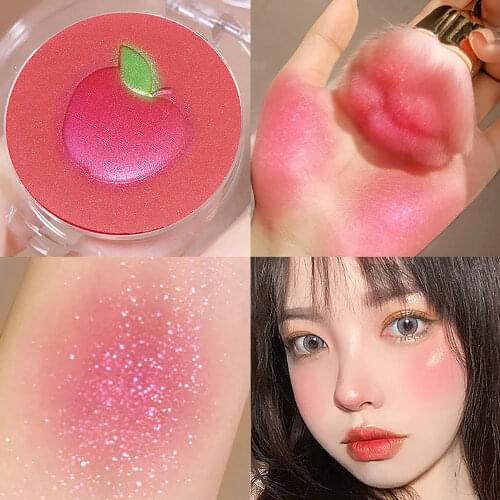 Throbbing Joy Color Blush Revitalizes Vitality Orange Pink Tender Peach Color Modifies Natural Makeup Cosmetics Makeup Tools