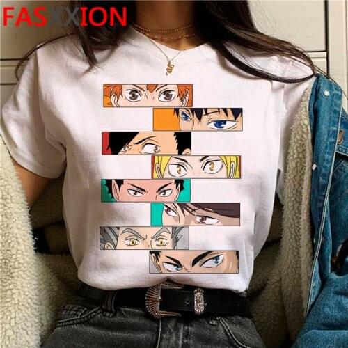 Haikyuu tshirt top tees men 2021 kawaii casual t shirt aesthetic