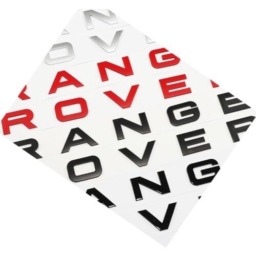 Chrome Car Styling Front Or Rear Car Letters Sticker Cover Car Style Case For Range Rover Accessorie