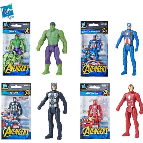 Hasbro Marvel 3.75 Inch Classic Hero Series Iron Man Captain America Doll Model Anime Decor
